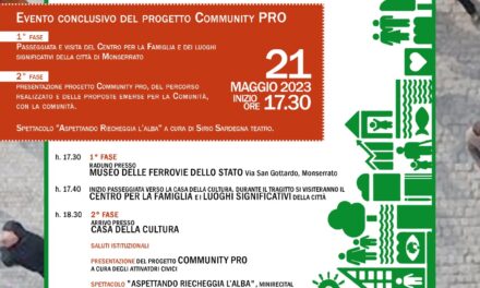 Monserrato – Incontro finale del progetto nazionale “Community PRO”