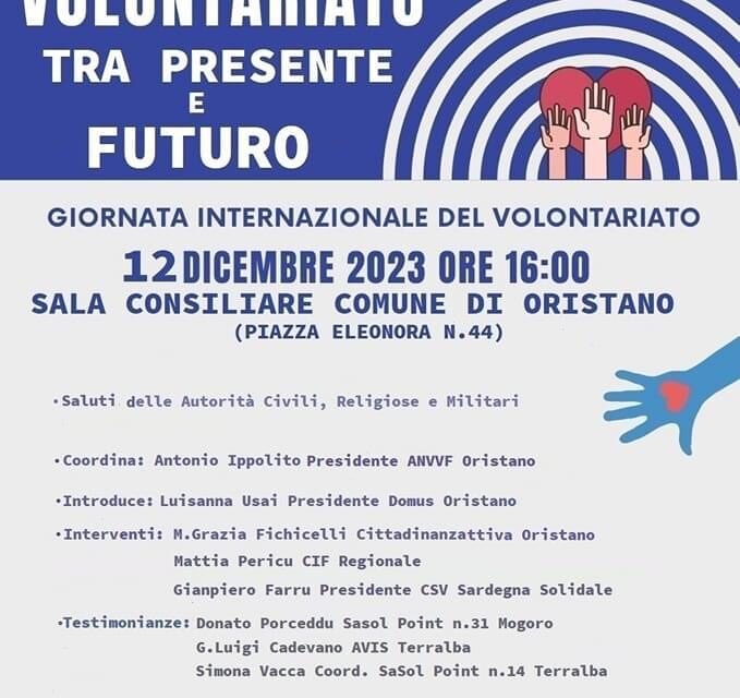 Oristano – Volontariato tra presente e futuro