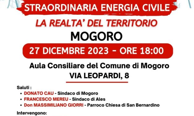 MOGORO – VOLONTARIATO, STRAORDINARIA ENERGIA CIVILE. LA REALTA’ DEL TERRITORIO