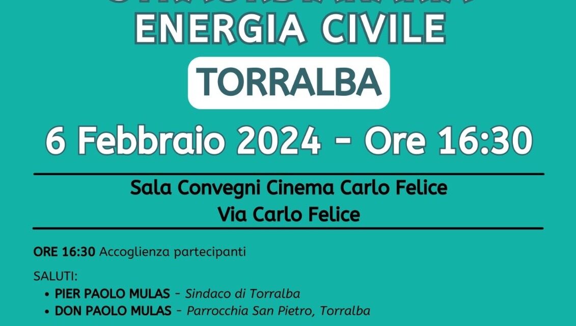 Torralba (SS) – Volontariato, Straordinaria Energia Civile