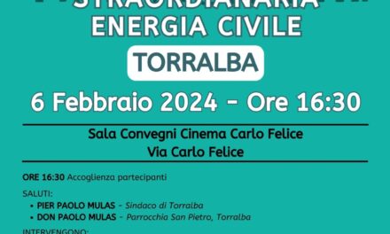 Torralba (SS) – Volontariato, Straordinaria Energia Civile