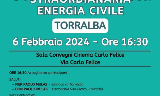 Torralba (SS) – Volontariato, Straordinaria Energia Civile