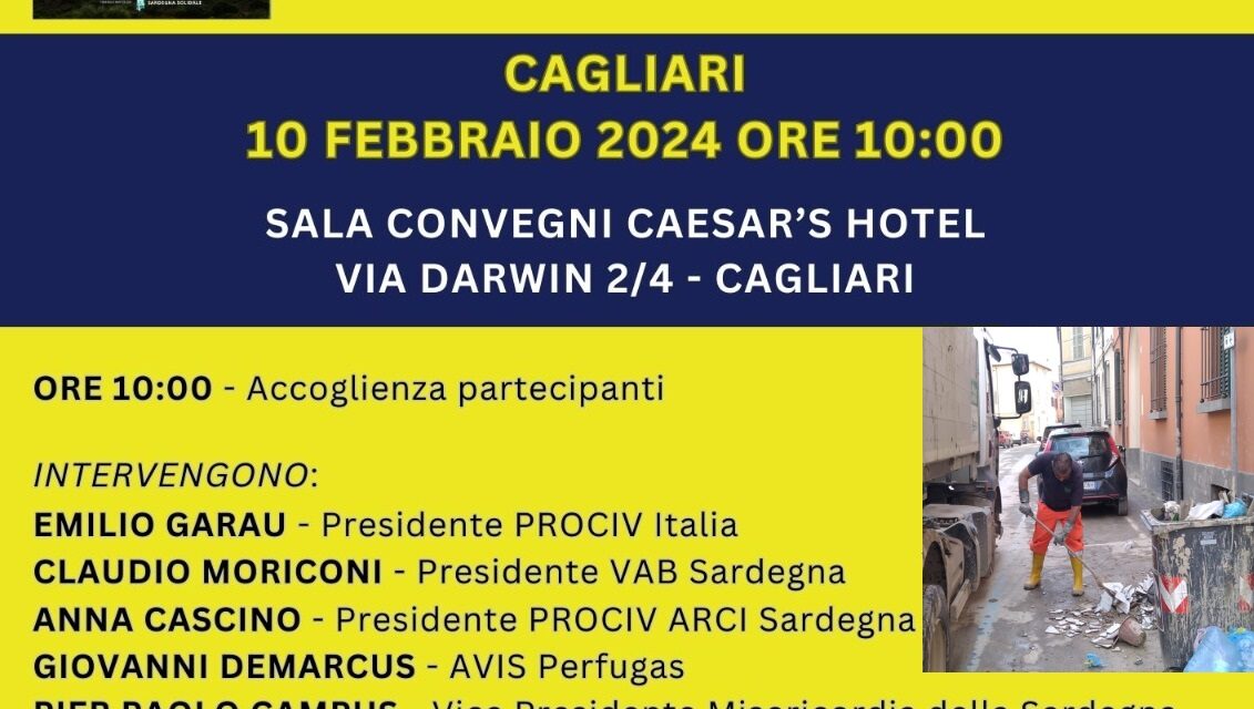 Cagliari – Il Volontariato di Protezione Civile in Sardegna