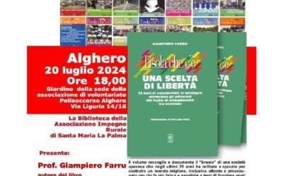 Alghero – Presentazione del libro “L’Isola che c’è – Una scelta di libertà”