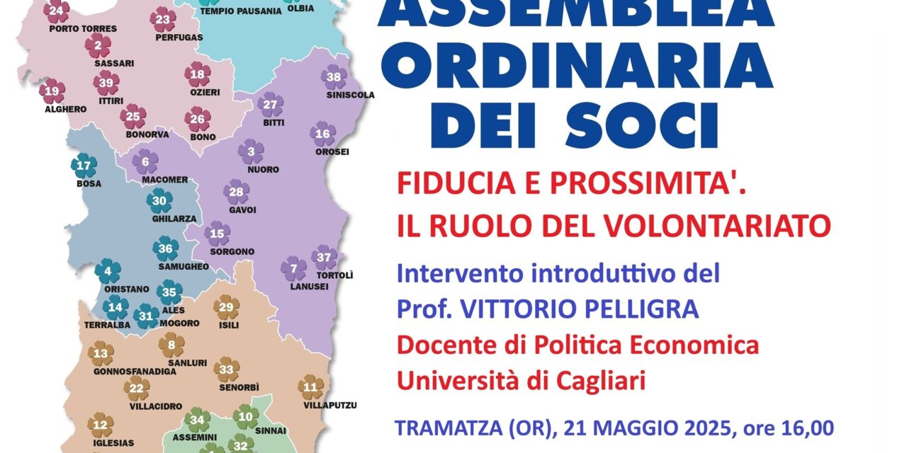 TRAMATZA (OR) – ASSEMBLEA DEI SOCI DEL CSV SARDEGNA SOLIDALE ODV