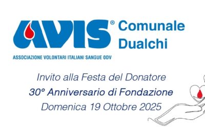 DUALCHI – 30° ANNIVERSARIO DI FONDAZIONE DELL’AVIS COMUNALE