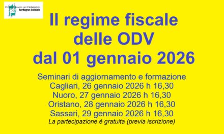 Il nuovo regime fiscale delle ODV – Seminari di aggiornamento e formazione